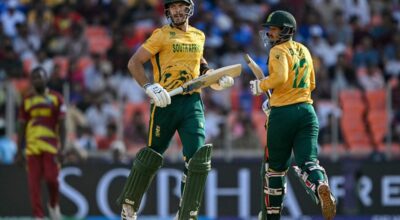 टी–२० विश्वकप : ‘सुपर एट’मा वेस्ट इन्डिजलाई हराउँदै दक्षिण अफ्रिका सेमिफाइनलमा