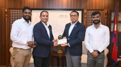 भोटेकोशी बाढीपीडितका लागि कयाल ग्रुपको २५ लाख सहयोग